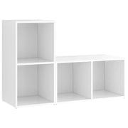 Mobili Porta TV 2 pz | Armadietto TV | Mobile Porta TV Bianco 72x35x36,5 cm in Legno Multistrato