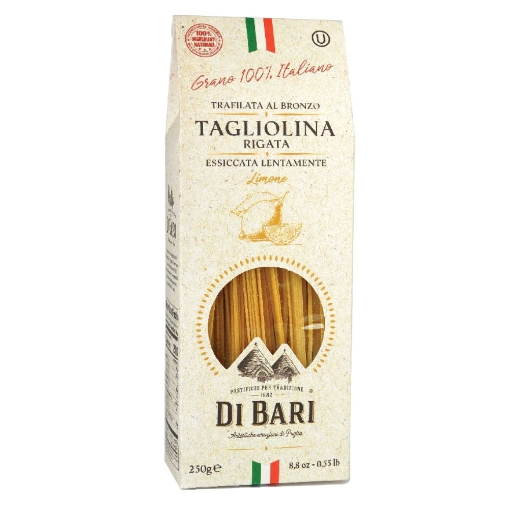Tarall'oro tagliolina al limone pasta trafilata al bronzo in confezione da 250 grammi