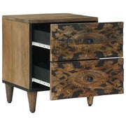 Comodino | Armadio da Notte | Mobiletto da notte con cassetto Marrone 40 x 33,5 x 46 cm