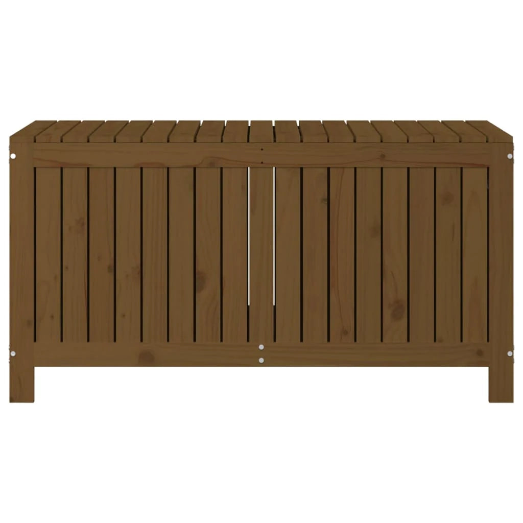 Baule portaoggetti da giardino 121 x 55 x 64 cm legno di pino color miele 02_0013103