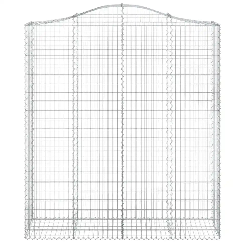 Cesti Gabbioni ad Arco 7 pz 200x50x220/240 cm Ferro Zincato