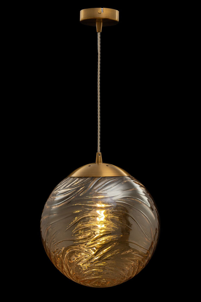 Lampada pendente Pendant in Metallo Dunas Ottone