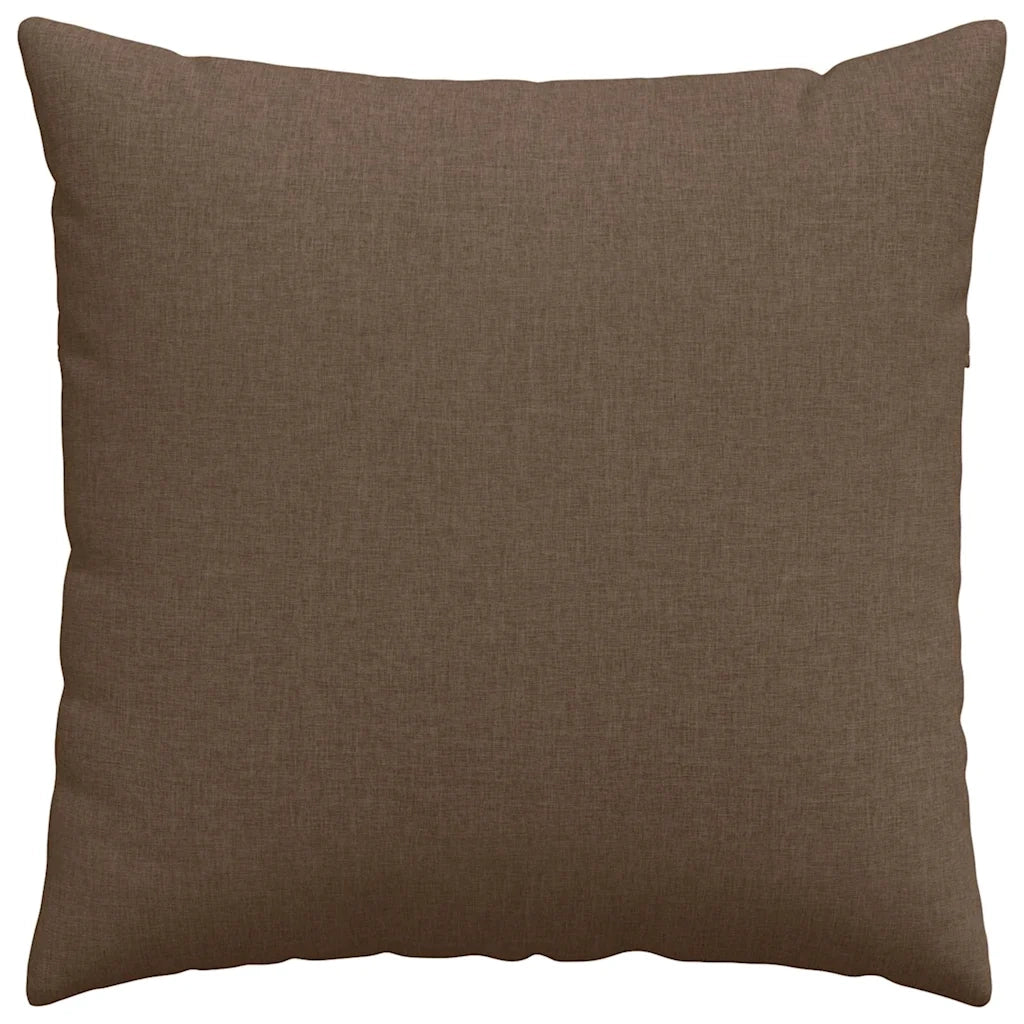 Cuscini da Divano 2 pz | Cuscini per sedie Marrone 60 x 60 cm Tessuto