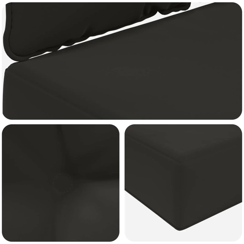 Cuscino per divano da esterno 2 pcs Nero Poliestere 900904