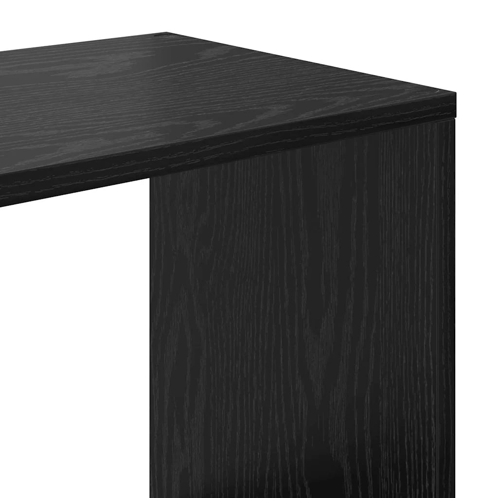 vidaXL Armadio per Libri Rovere nero 132 x 29 x 141.5 cm