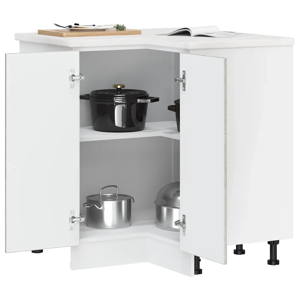 Mobile Base ad Angolo Cucina Lucca Grigio Sonoma in Truciolato 853753