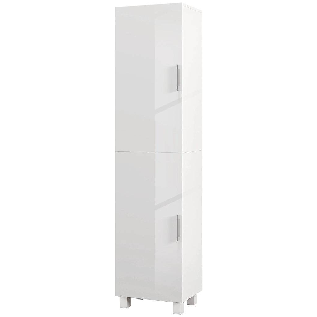 Colonna bagno 2 ante ¨C Xylo ¨C bianco 40x30x167,5 cm con ripiani regolabili