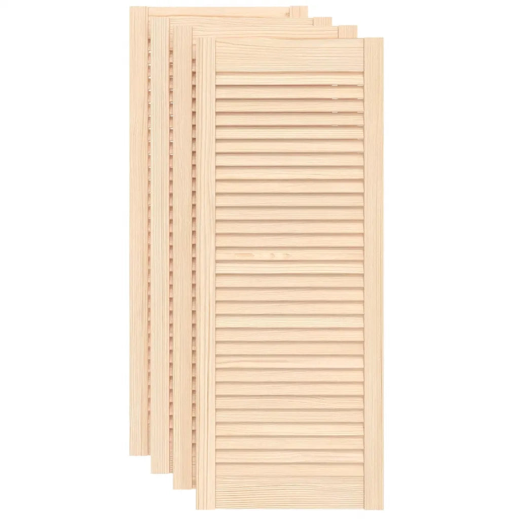 Ante con Design a Lamelle 4 pz 99,3x39,4 cm in Legno di Pino 151135