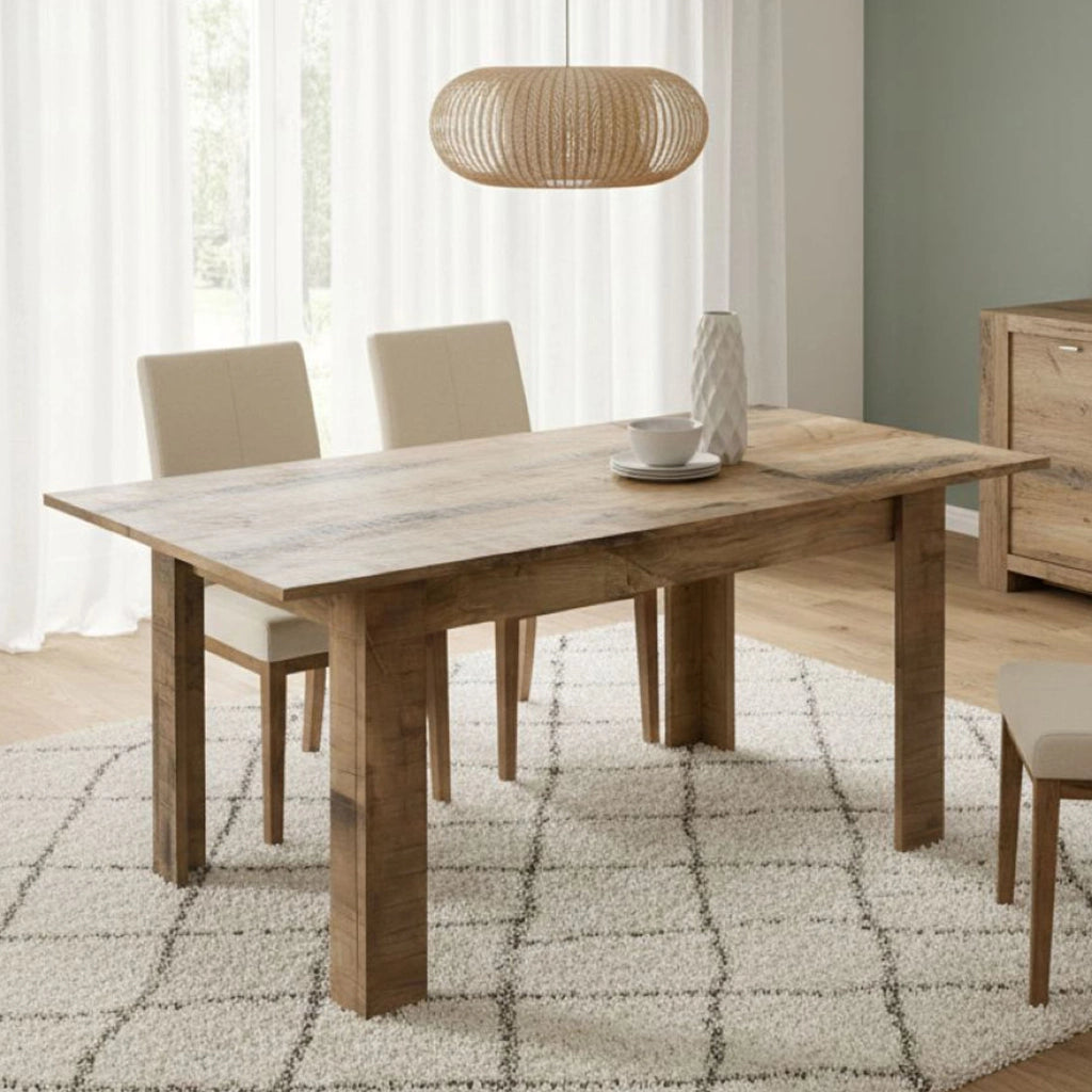 Takumi, Tavolo Allungabile Allungabile Made in Italy, 90x137x79h cm Marrone Acacia