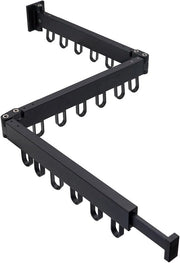 Trittoria 3 in 1 - Riscattabile e Ripiegabile - Adatta per Terrazza e Bagno - Nero