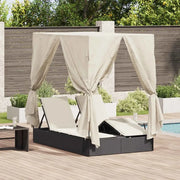 Lettino da sole doppio Bianco caldo 205 x 129 x 200 cm 3376127