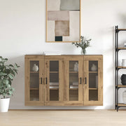 Armadi da Muro 2 pcs rovere artigianale 69,5 x 34 x 90 cm