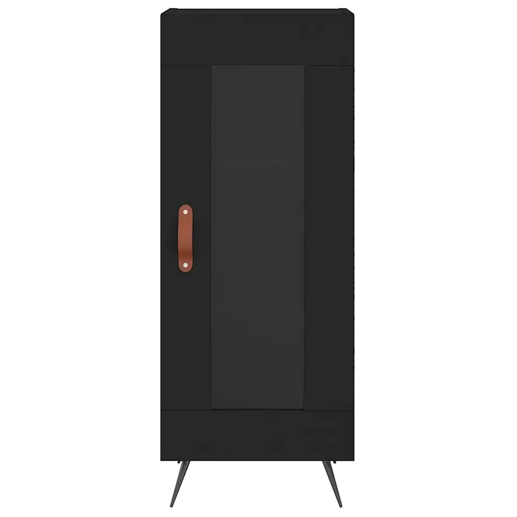 Credenza-Buffet-Armadio da cucina Nero 34,5x34x90 cm in Legno Multistrato 977037