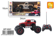 1 Pezzo Auto Country Monster Truck Radiocomandata 4 Funzioni Vari Colori