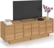 140 cm ROSIE Porta TV a 3 ante dal design minimalista in faggio