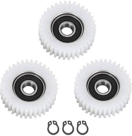 Motore elettrico per bicicletta - Motore anteriore - Fusto in nylon duraturo - Set di ingranaggi 36T - Adatto per motori di modifica - 3 pezzi