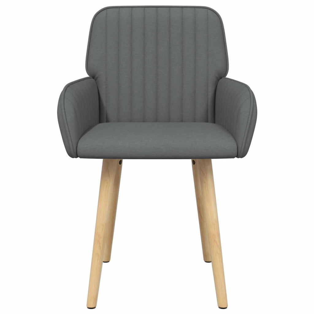 Sedie da pranzo 4 pz Tessuto Grigio Scuro 56,5 x 50 x 87,5 cm 3428194