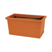 Vaso Fioriera decorativa classica tradizionale 60x22 H20 in polimero resistente terracotta per piante per giardini e terrazze - Made in Italy