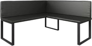 Vicco panca ad angolo Ravon, Nero, 150 x 150 cm