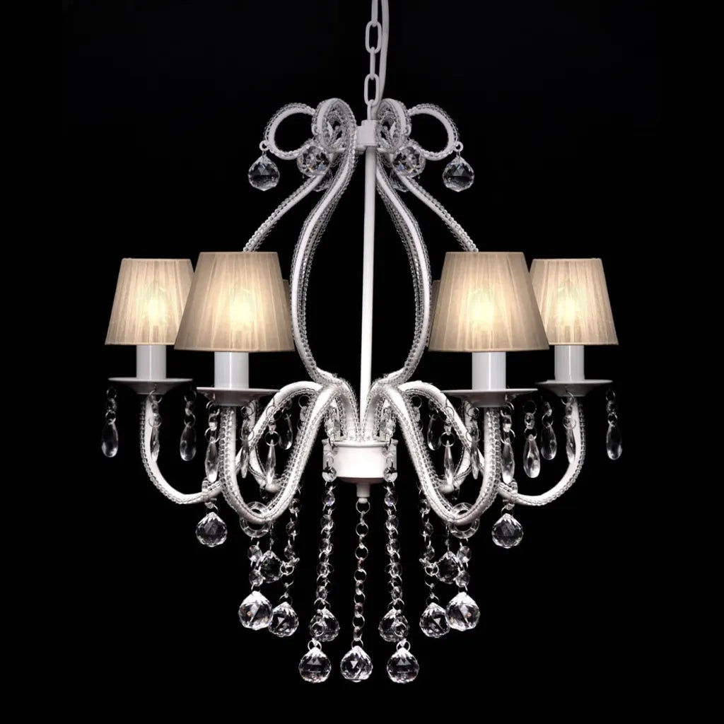 Lampadario con 2300 Cristalli Bianchi CFW1282066