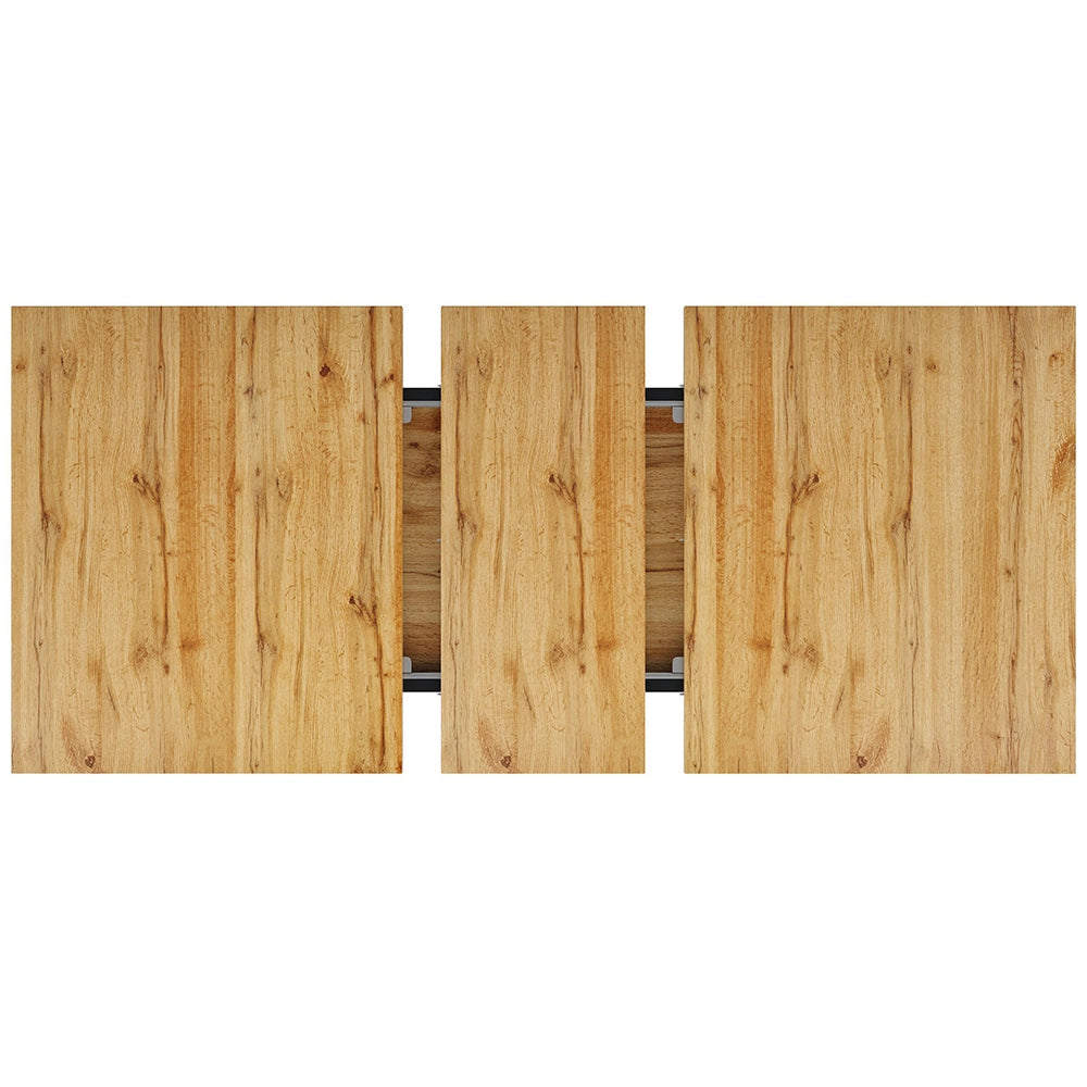 Set da pranzo 5 pezzi - Xylo - Tavolo allungabile 120(160)x80x76 cm - Sedie velluto grigio per 4-6 persone
