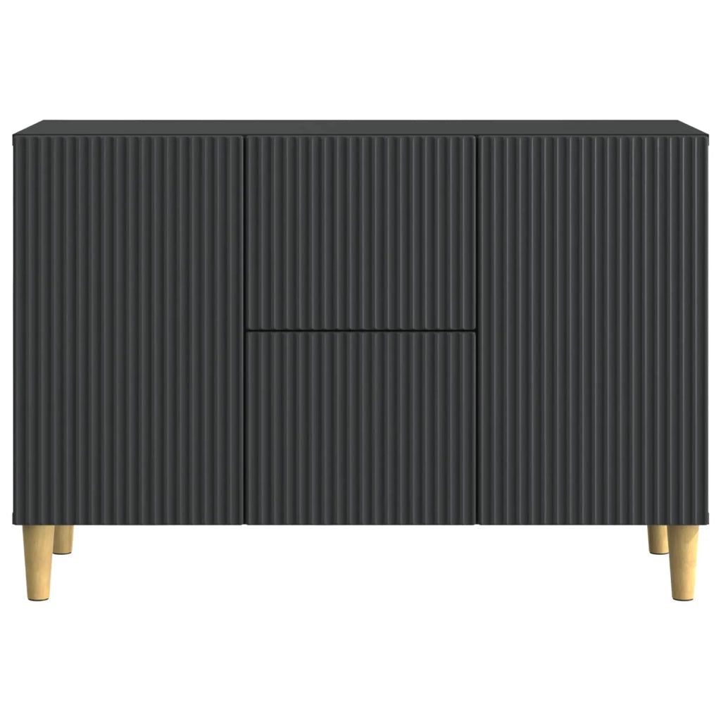 Credenza | Madia | Buffet da pranzo | Armadio da pranzo Nero 89 x 34,5 x 60 cm Legno ingegnerizzato