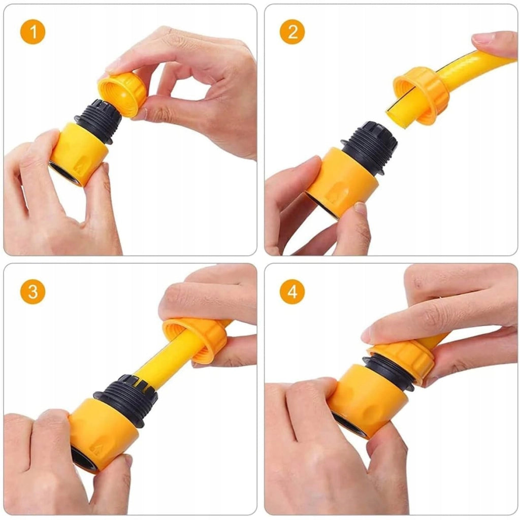 Sgancio Rapido per Tubo da Giardino 1/2" o 5/8" – Materiale Plastico di Alta Qualità | Compatibile con Tubi 12 mm e 16
