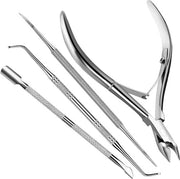 Set di cura delle unghie professionale - RVS taglierino per unghie, strumento per unghie ingrossate, vanga e levigatore per manicure e pedicure