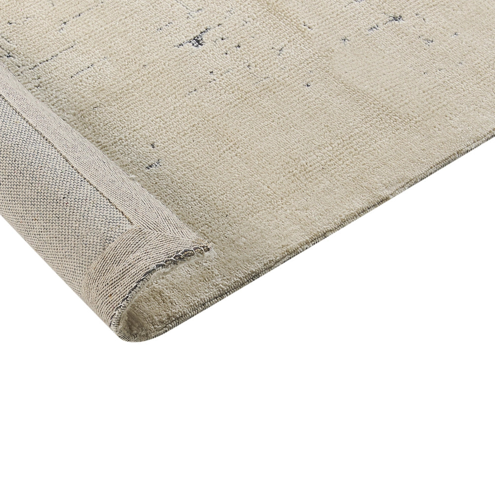 Tappeto per aree Panna Beige Poliestere 160 x 230 cm Motivo effetto invecchiato Tinta unita Tappeto da salotto moderno e minimalista