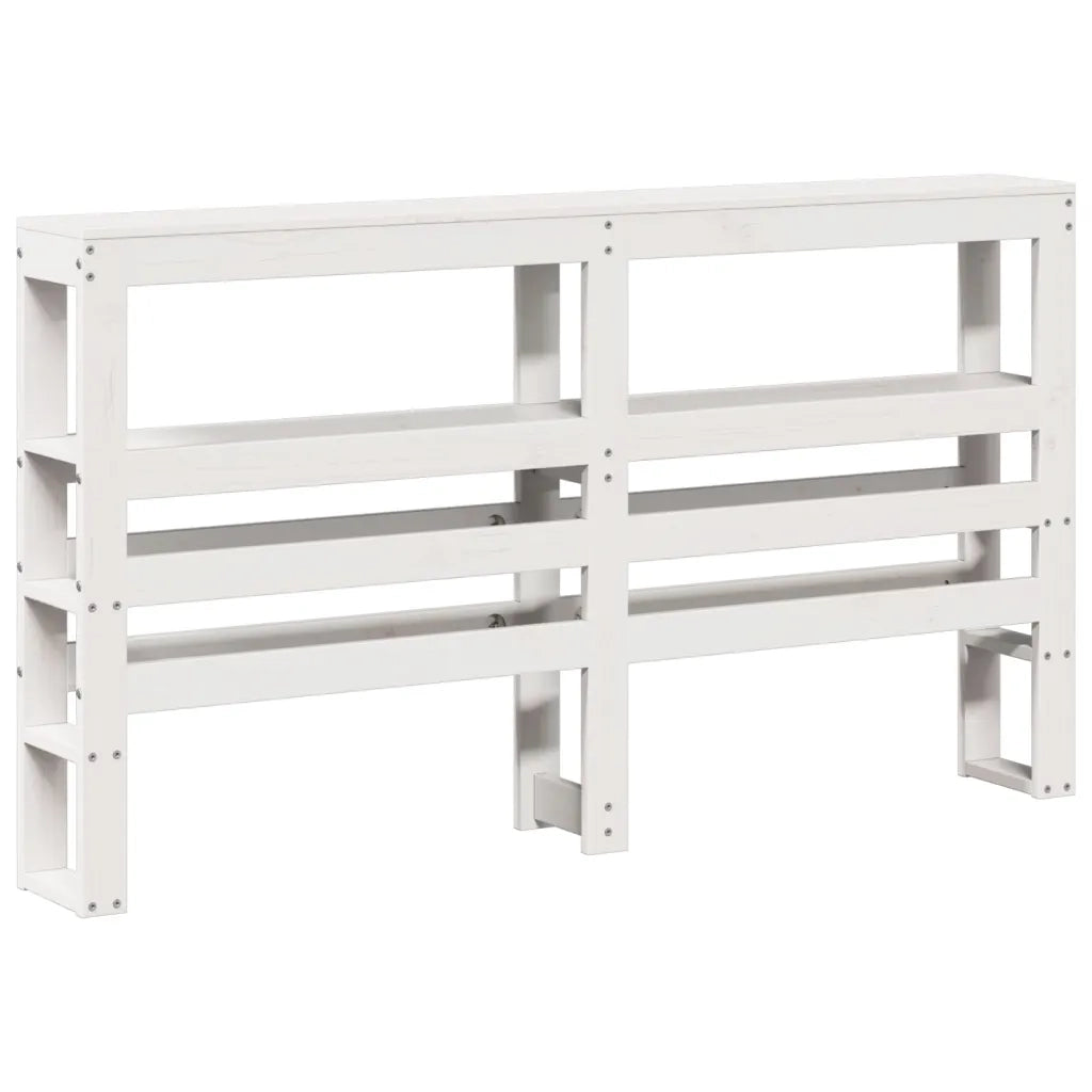 Letto senza Materasso Bianco 160x200 cm Legno Massello di Pino 3306181