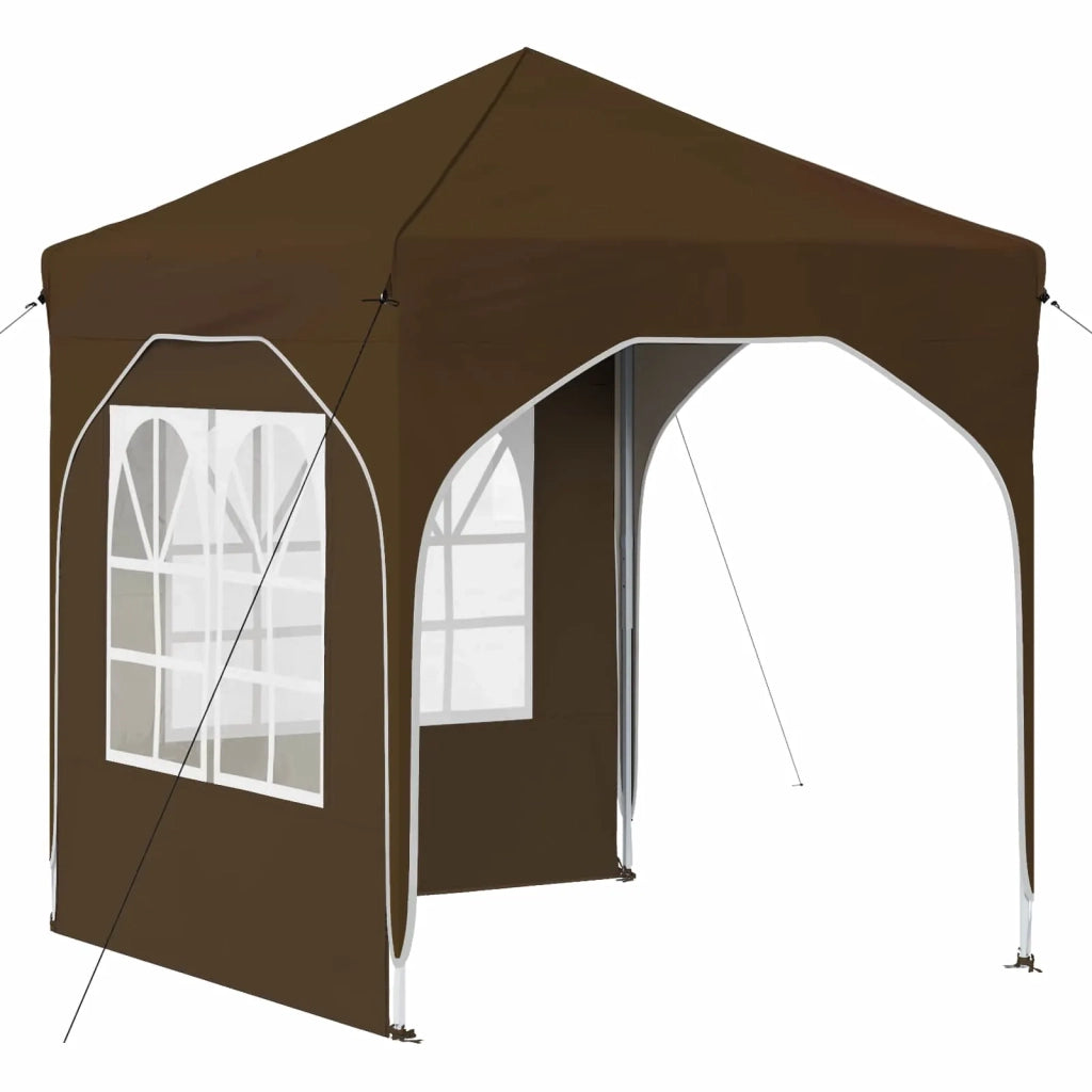 Tenda per feste a pop-up 192 x 192 x 245 cm Tortora