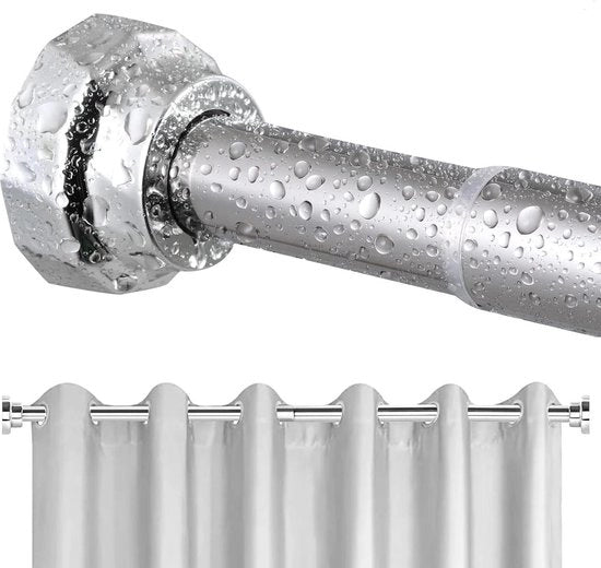 Stang per tenda doccia regolabile 105-190 cm - Stang telescopica estendibile per bagno e doccia