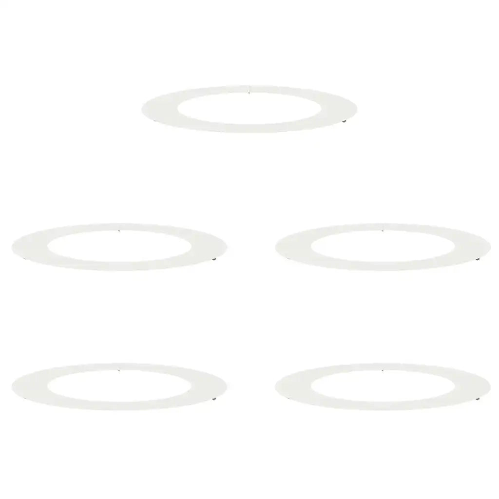 adatto per Anelli d'Albero Piatto 5 pz Bianco ?60 / 90 cm CFW8918312