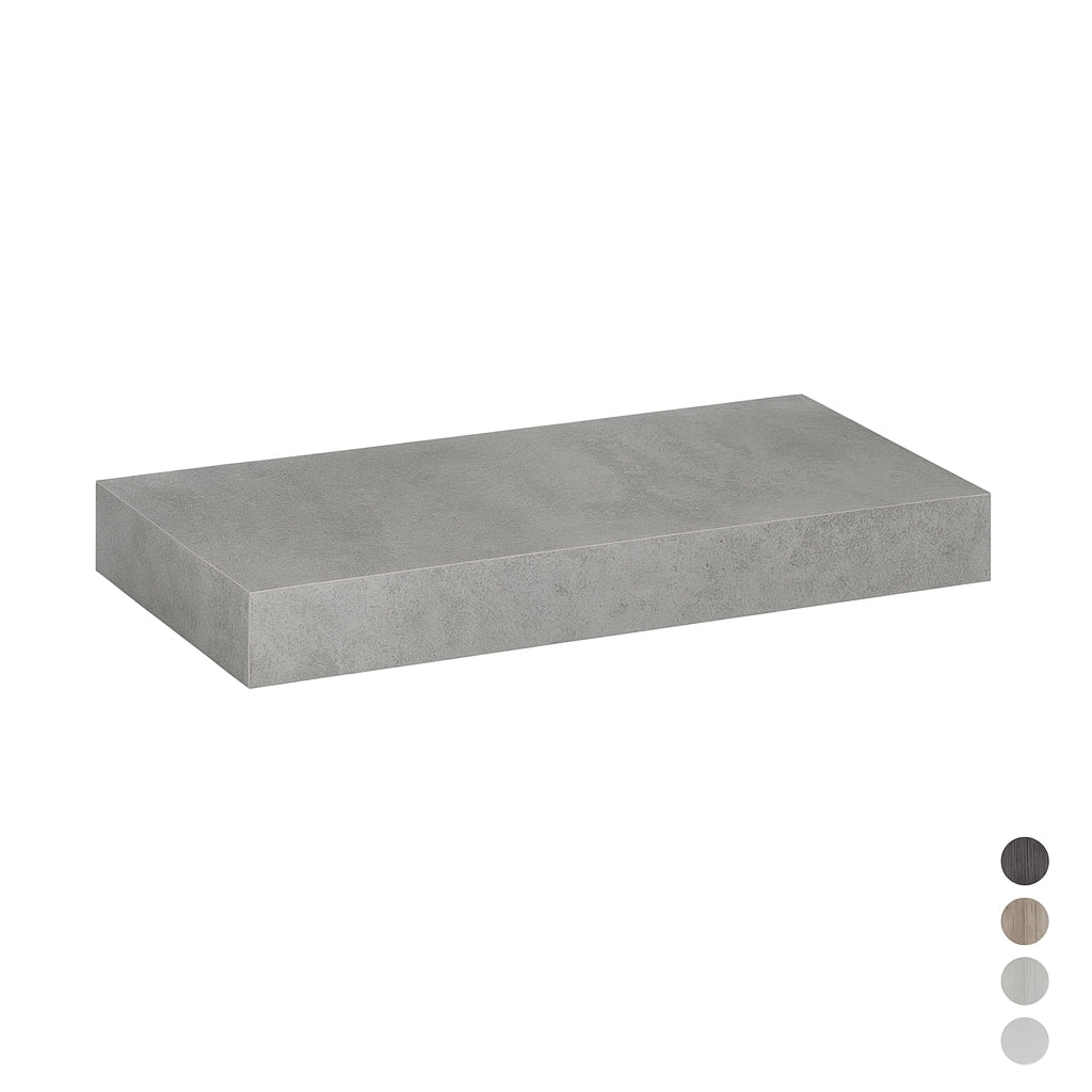 MENSOLA PER LAVABO MOD. UNIKA H 10- cm 100x46xH.10 Olmo Cemento- DH- pezzi 1