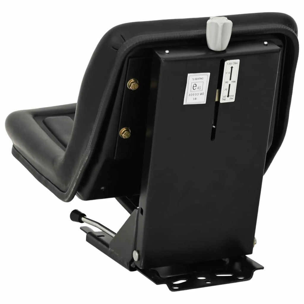 Sedile per trattore con sospensione Nero 39,5 x 52 x 43 cm CFW4958952