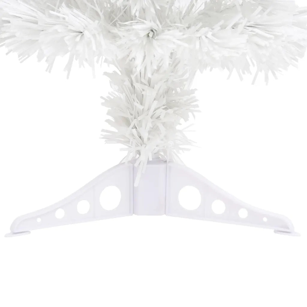 Albero Natale | Decorazioni natalizie Preilluminato Bianco 64 cm in Fibra Ottica
