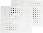 Difensore per gocce 2 pezzi - Gomma - Riciclabile - Portatile - 31 x 26 cm - Facile da pulire - Laccio di scarico