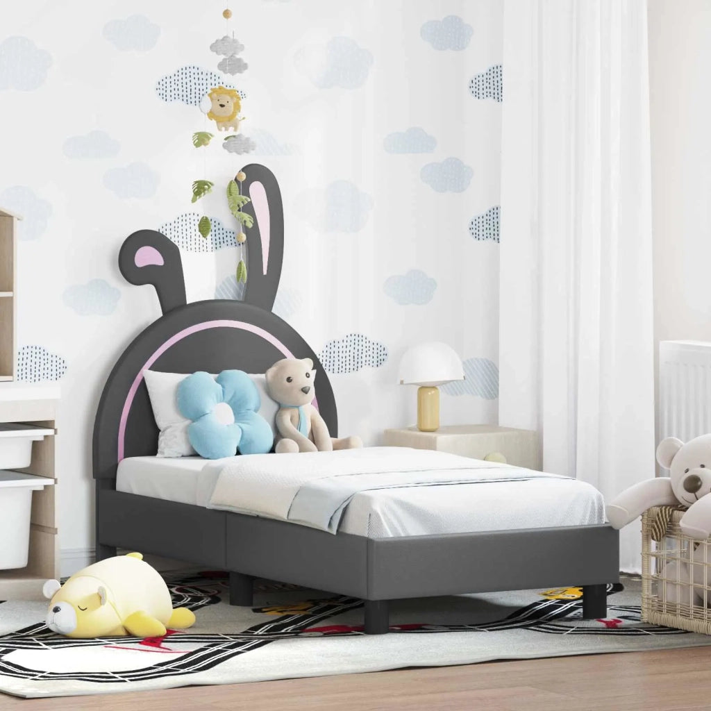 Struttura letto per bambini con testata Grigio chiaro PU 42011190