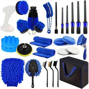 Set di pulizia 27 pezzi con set di spazzole completo di spazzola auto-detail e set di pulizia beauty