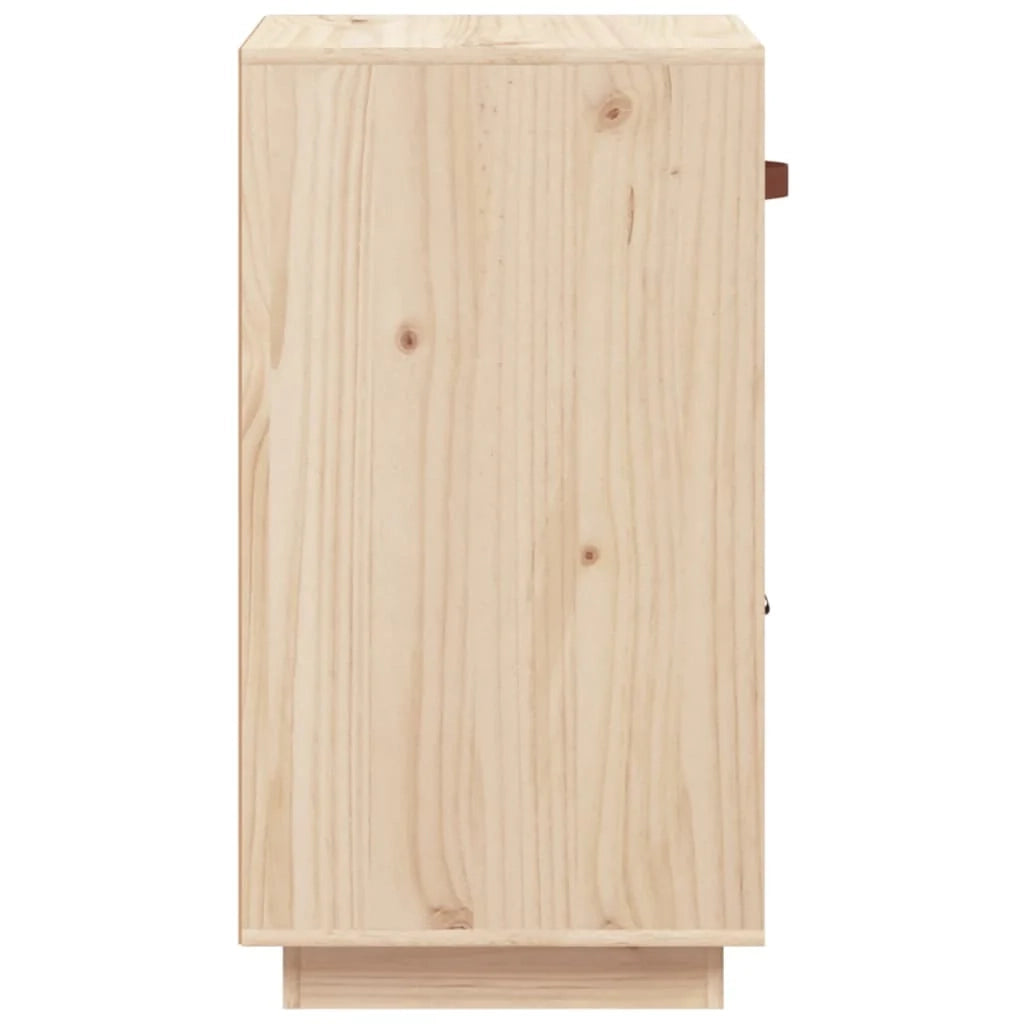 Buffet credenza cassettiera armadio mobile contenitore organizer per cucina soggiorno salotto 34 x 40 x 75 cm legno massello di pino marrone 02_0029573