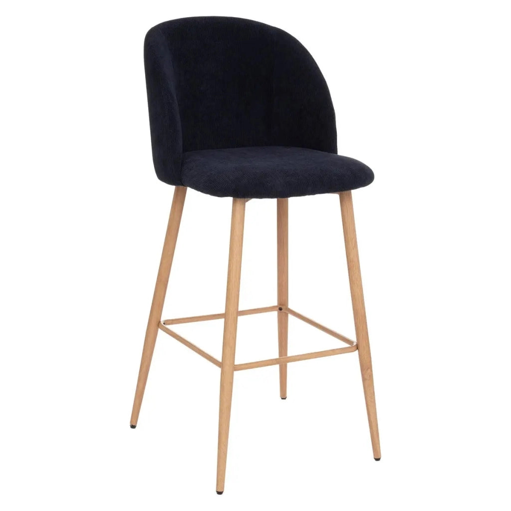 SGABELLO HEAVEN 48X56XH106CM BLU NOTTE IN TESSUTO