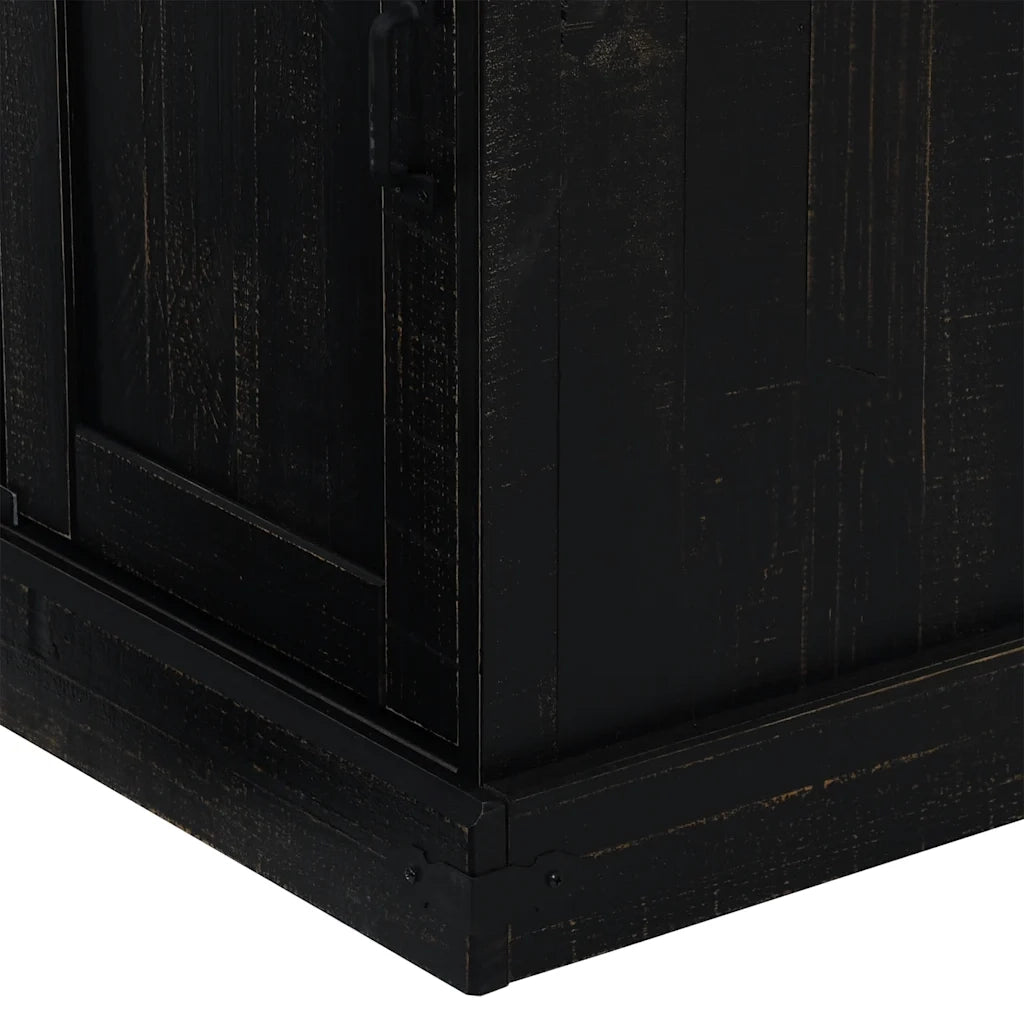 Credenza HALDEN con Anta Scorrevole 80x40x80 cm Legno Massello 4018420