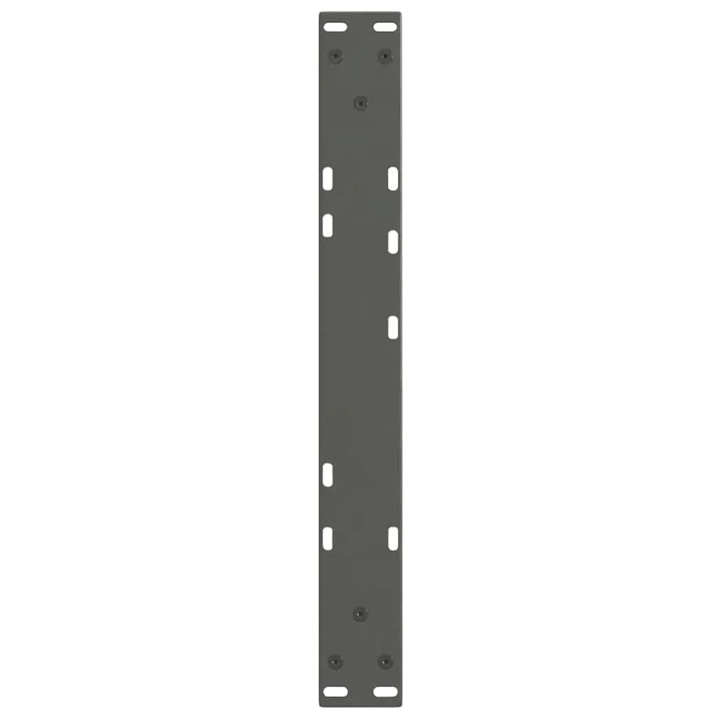 Set di 2 gambe regolabili per tavolino da caffè a forma di V 50 x 30 x 31 cm in acciaio antracite 02_0056898