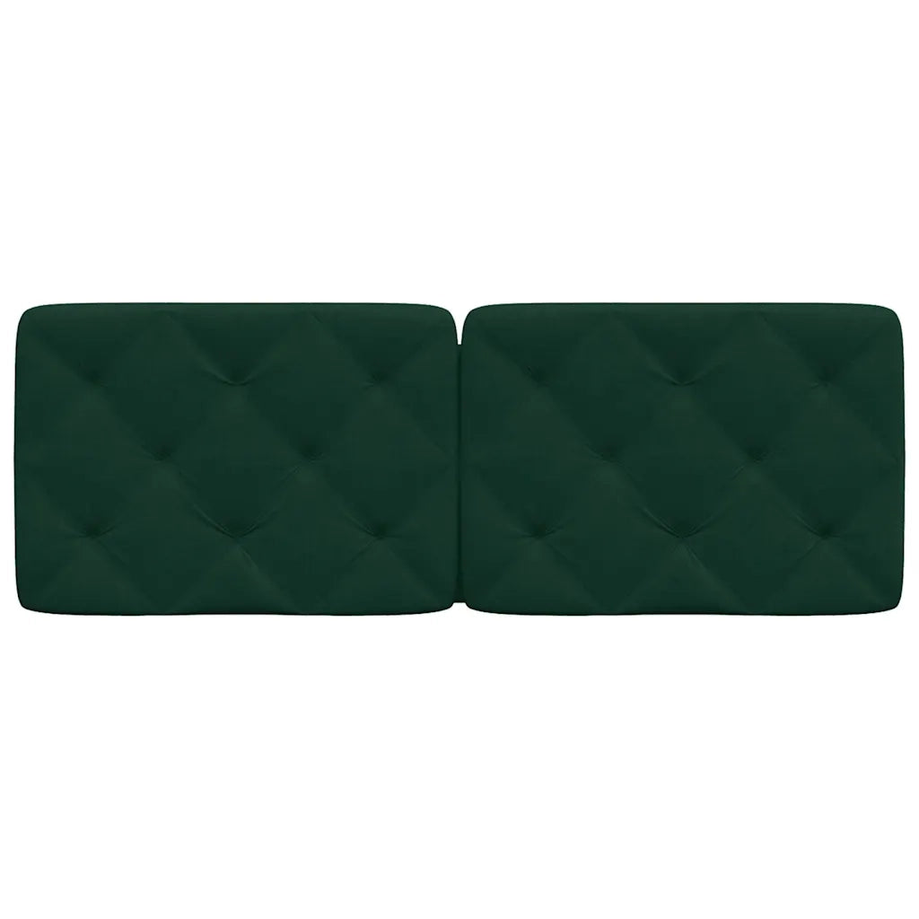 Cuscino Testiera Verde Scuro 140 cm in Velluto CFW9438826