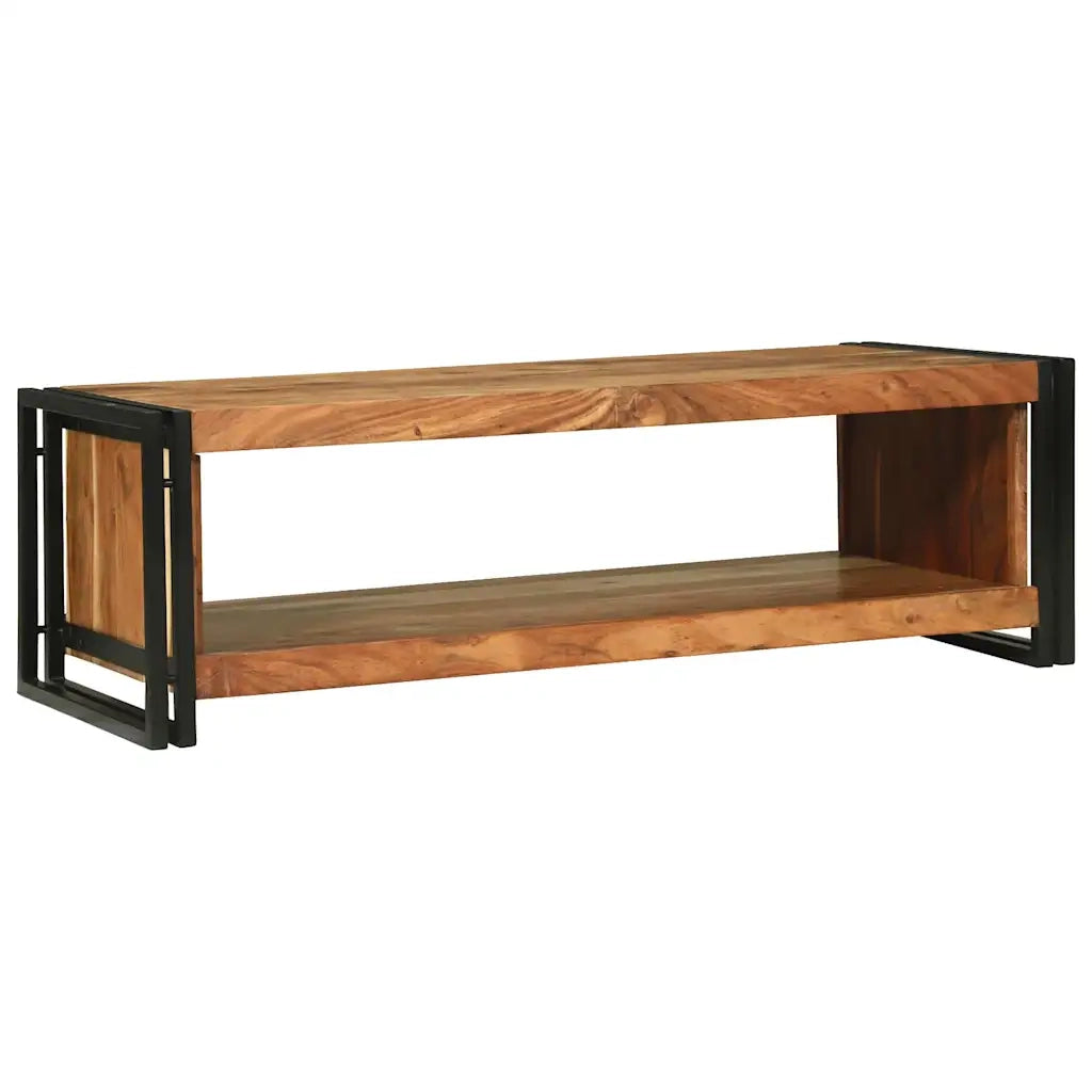 Tavolino da Salotto-Tavolino da soggiorno-Tavolo 120 x 50 x 38 cm legno massello di acacia
