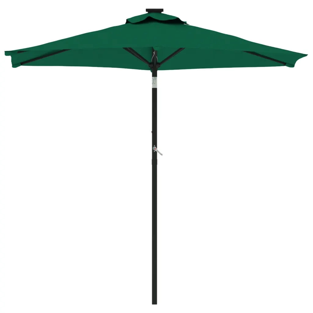 Ombrellone Giardino con Palo in Acciaio Verde 225x225x212 cm 4005059