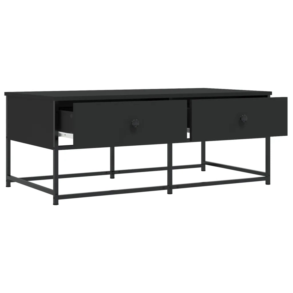 Tavolino da salotto | Tavolino da caff¨¨ | Tavolino da Soggiorno Nero 100x51x40 cm in Legno Multistrato