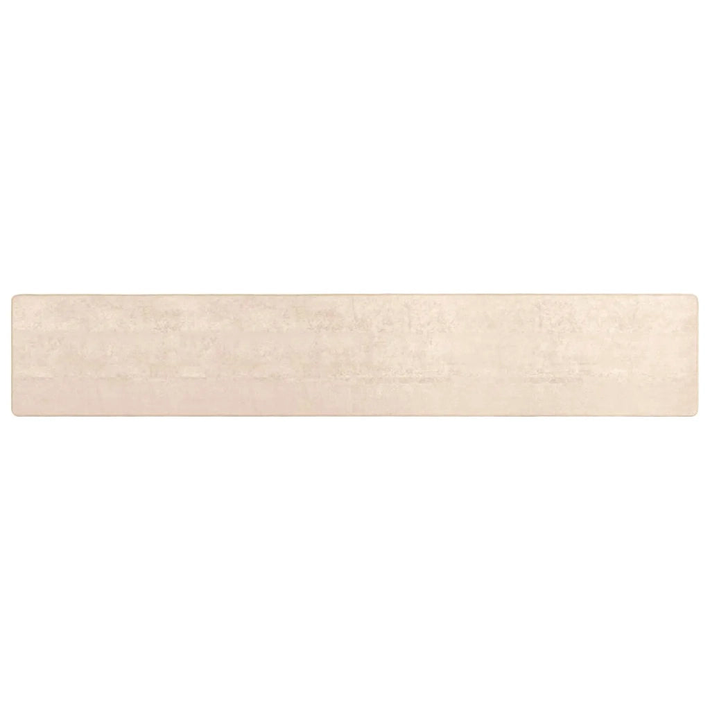 Runner Tappeto MARSA Crema 80 x 450 cm Poliestere e PVC