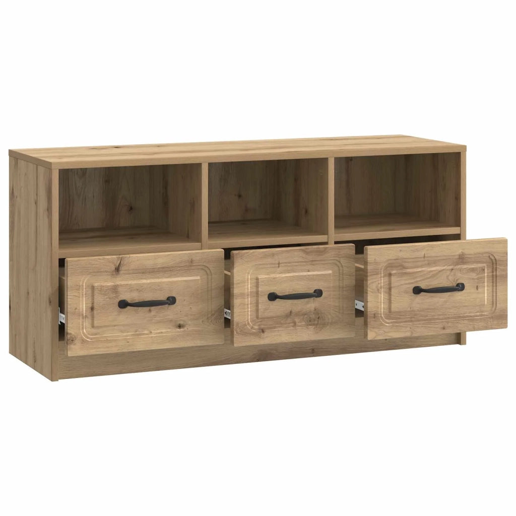 Mobile TV con cassetto Rovere Artigianale 102 x 34,5 x 47 cm