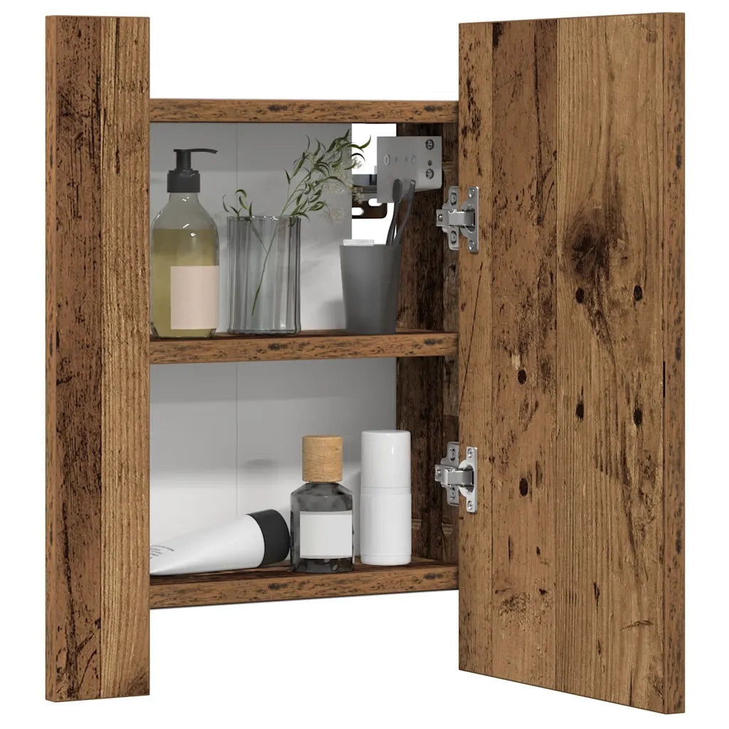 Mobile da Bagno Legno Antico 40x12x45cm in Legno Multistrato